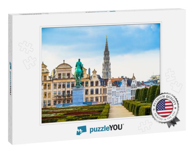 Kunstberg, or Mont Des Arts Hill or Mount of the Arts, an... Jigsaw Puzzle