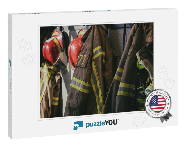 Firefighter Hanging, Ready for Call... Jigsaw Puzzle