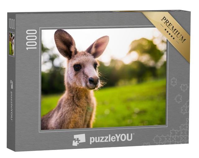 Puzzel 1000 stukjes „Jonge kangoeroe aan de oostkust van Australië“