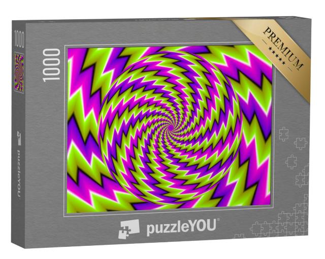 Puzzel 1000 stukjes „Optische illusie: Roterende bol“