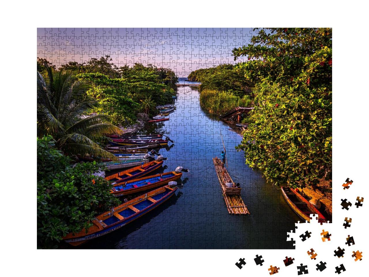 Puzzle 1000 Teile „Rafting auf dem White River in St. Ann, Jamaika“