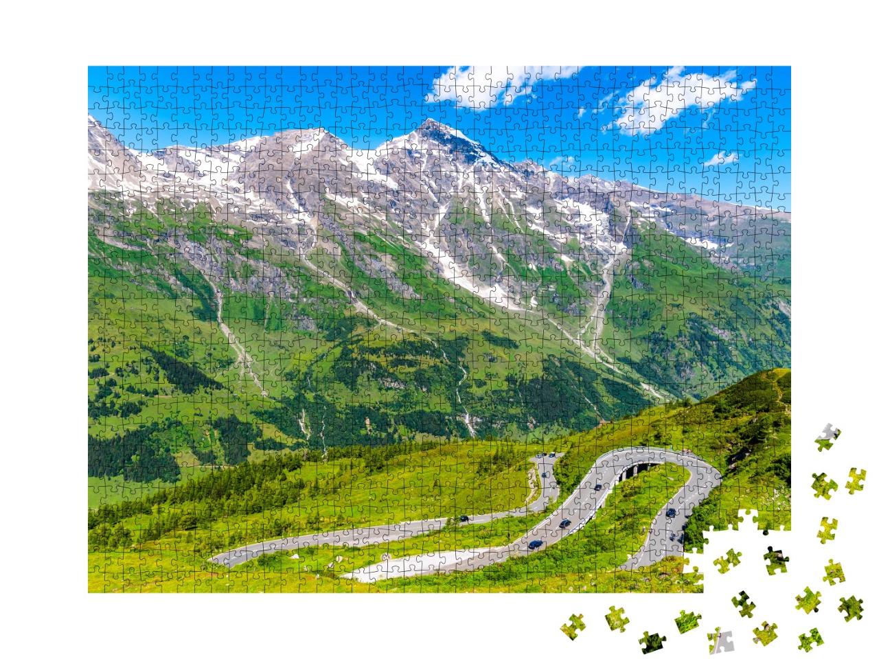 Puzzle 1000 Teile „Großglockner-Hochalpenstraße in den österreichischen Alpen“