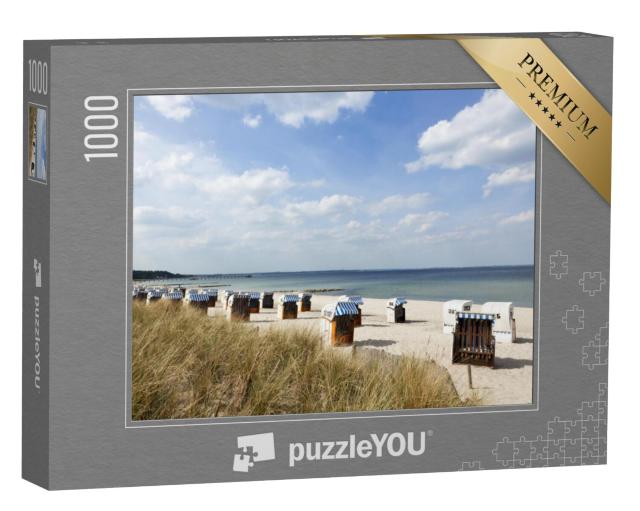 Puzzel 1000 stukjes „Strandstoelen op Timmendorfer Strand, Oostzeekust“