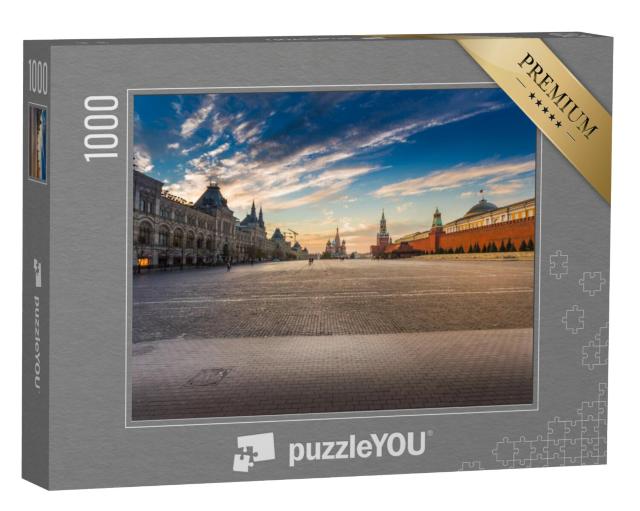 Puzzel 1000 stukjes „Het Rode Plein met uitzicht op de Sint-Basiliuskathedraal, Moskou“