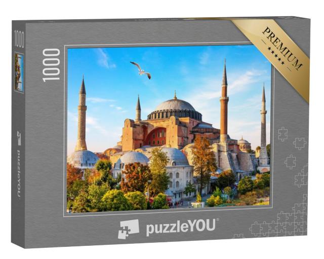 Puzzel 1000 stukjes „Beroemde Hagia Sophia Moskee in Istanbul, Turkije“