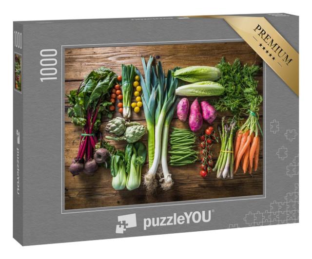 Puzzle 1000 Teile „Frisches Gemüse vom lokalen Markt“