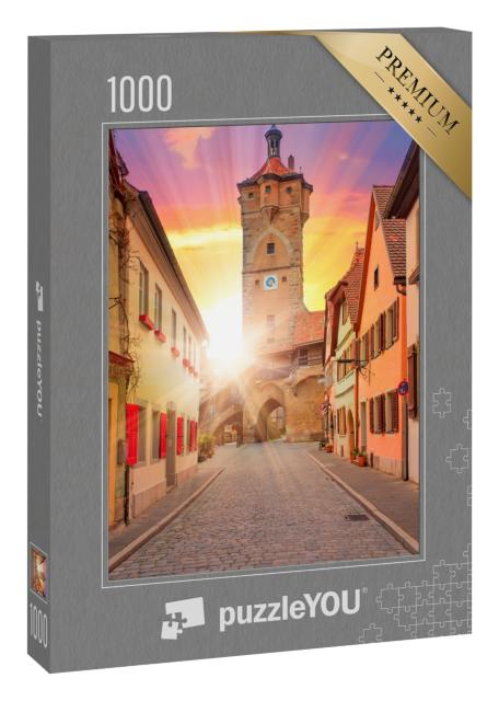 Puzzle „Bayern: mittelalterliche Straße von Rothenburg ob der Tauber“