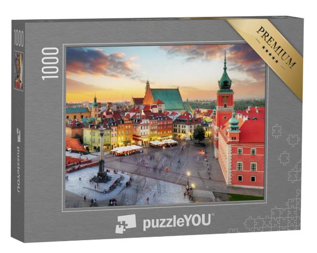 Puzzel 1000 stukjes „Oude binnenstad van Warschau, Polen“