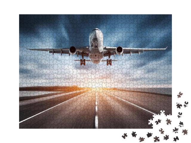 Puzzle 1000 Teile „Flugzeug beim Start“