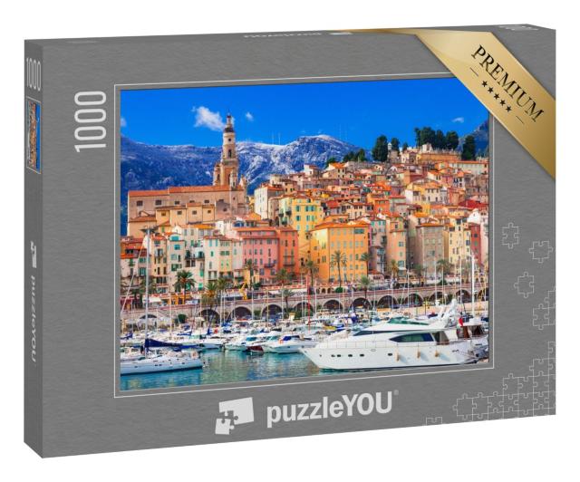 Puzzle 1000 Teile „Luxus in Südfrankreich: Urlaubsort Menton“