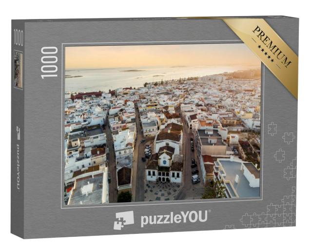 Puzzel 1000 stukjes „Luchtfoto van Olhao, Algarve, Portugal“