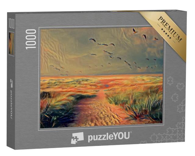 Puzzel 1000 stukjes „in de stijl van Edvard Munch, De schreeuw - Eenden - Puzzelcollectie Kunstenaars & Schilderijen“