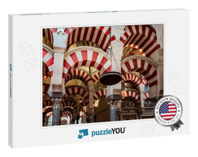 Interior of Mosque-Cathedral of Cordoba Mezquita-Cathedra... Jigsaw Puzzle