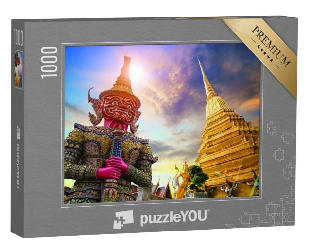 Puzzel 1000 stukjes „Wat Phra Kaew, Tempel van de Smaragden Boeddha, Bangkok, Thailand“