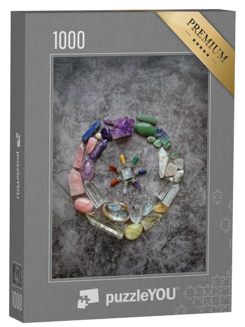 Puzzel 1000 stukjes „Edelstenen en mineralen“