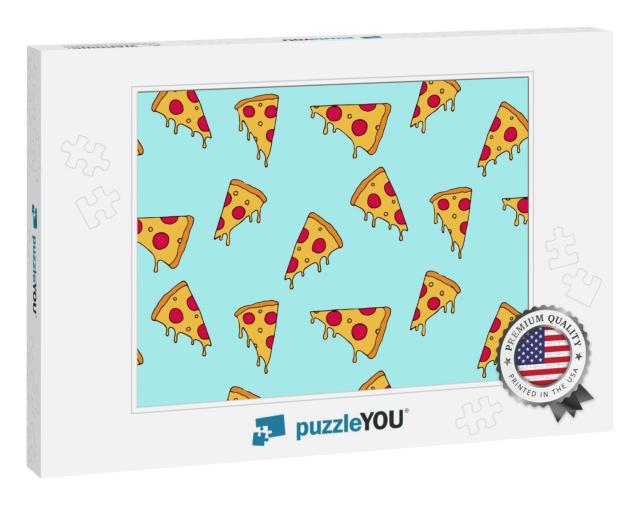 Pizza Slice Seamless Pattern... Jigsaw Puzzle
