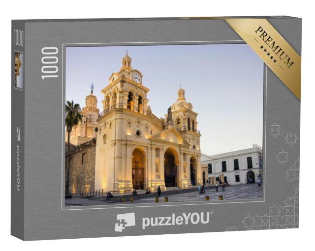 Puzzel 1000 stukjes „Catedral y Cabildo de Cordoba, Argentinië“