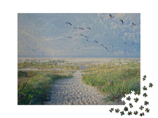 Puzzel 1000 stukjes „in de kunststijl van Claude Monet - Eenden - Puzzelverzameling Kunstenaars & Schilderijen“