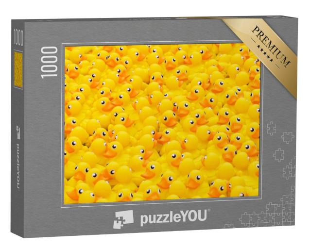 Puzzel 1000 stukjes „Gele speelgoed eendjes“