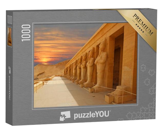 Puzzel 1000 stukjes „Vallei der Koningen in het oude Thebe, tegenwoordig Luxor, in de ochtend, Egypte“