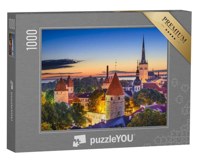 Puzzel 1000 stukjes „Tallinn, Estland bij zonsopgang“