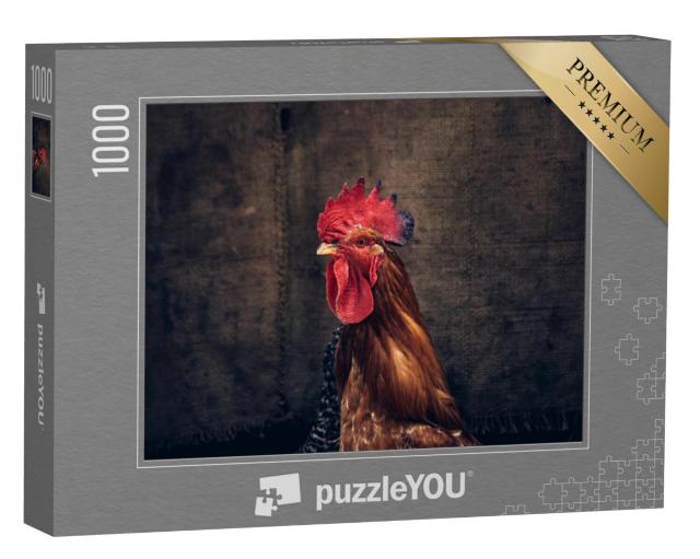 Puzzel 1000 stukjes „Een trotse haan“