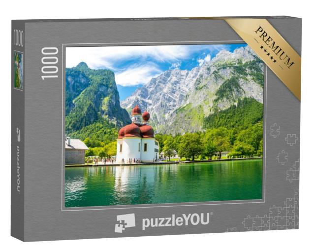 Puzzel 1000 stukjes „Königsee met de St Bartholomeuskerk“