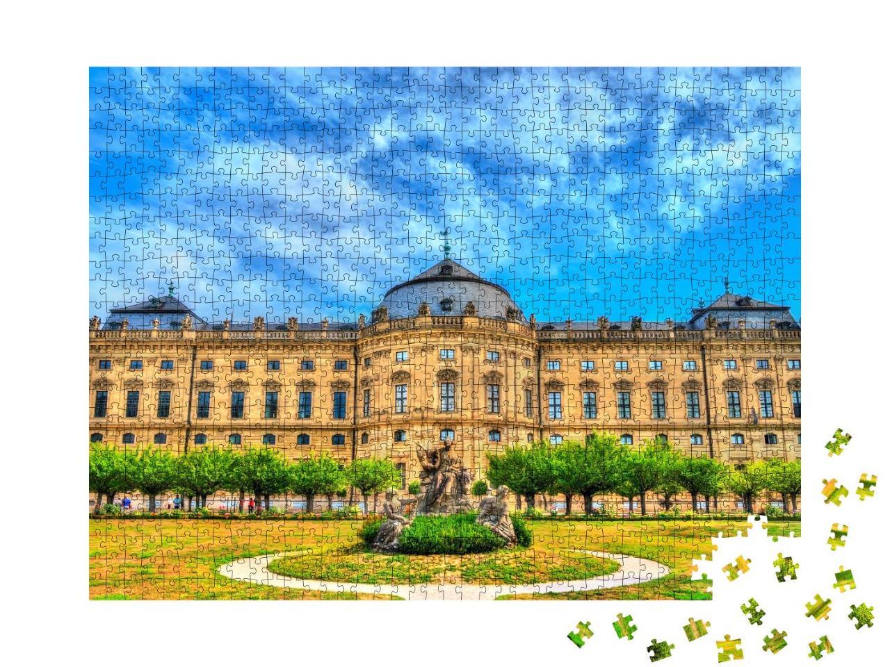 Puzzle 1000 Teile „Die Würzburger Residenz, UNESCO-Welterbe in Bayern“