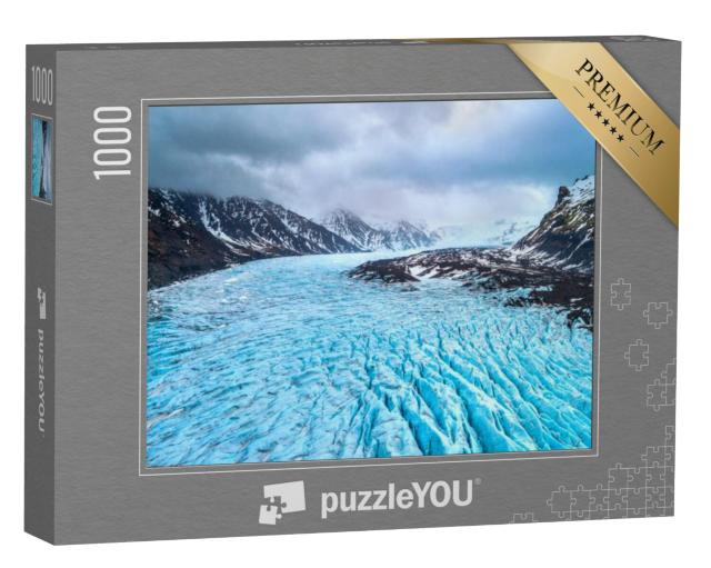 Puzzel 1000 stukjes „Skaftafell gletsjer, nationaal park Vatnajokull in IJsland“