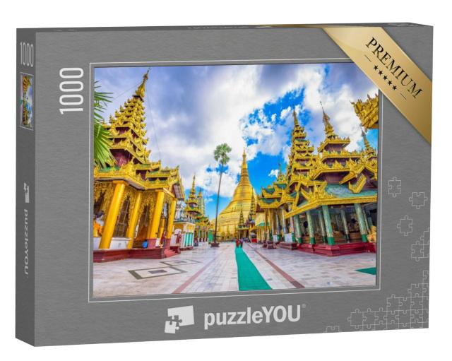 Puzzel 1000 stukjes „Indrukwekkende Shwedagon Pagode in Yangon, Myanmar“