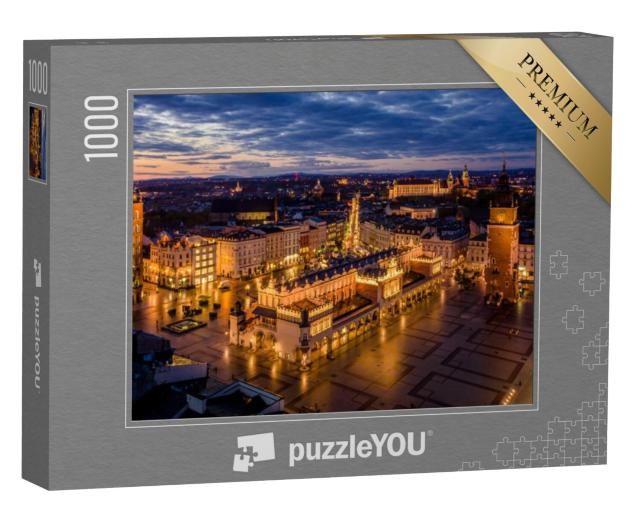 Puzzel 1000 stukjes „Hoofdplein van Krakau, Polen“