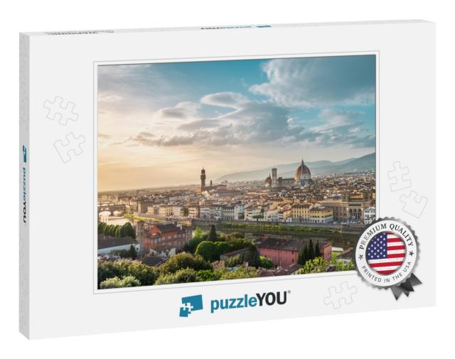 Florence - Italy, Panorama of Firenze... Jigsaw Puzzle