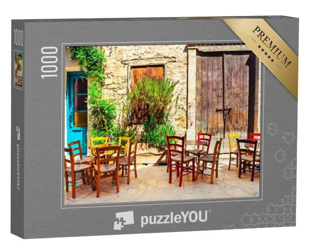 Puzzel 1000 stukjes „Pittoresk café in Limassol, Cyprus“