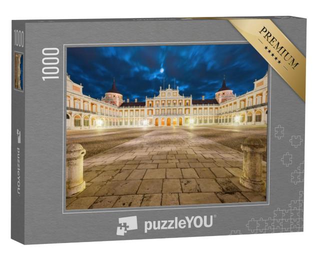 Puzzel 1000 stukjes „Koninklijk Paleis van Aranjuez bij nacht, Spanje“