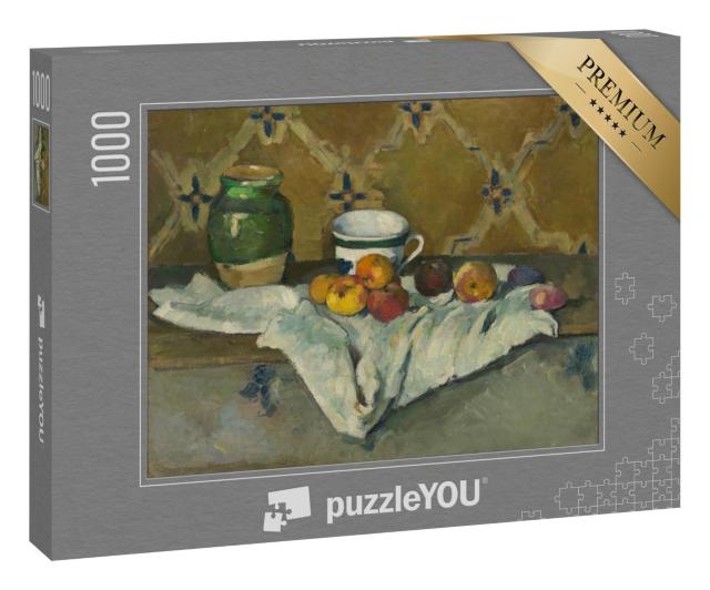 Puzzle 1000 Teile „Paul Cézanne - Stilleben mit Krug, Tasse und Äpfeln“