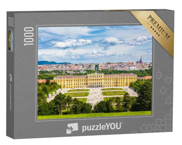 Puzzel 1000 stukjes „Paleis Schönbrunn met de Grote Parterre Tuin“