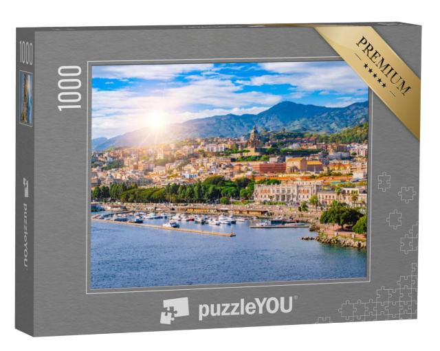 Puzzel 1000 stukjes „De haven van Messina, Sicilië, Italië“