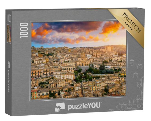 Puzzel 1000 stukjes „Uitzicht op Modica in Sicilië, Italië“