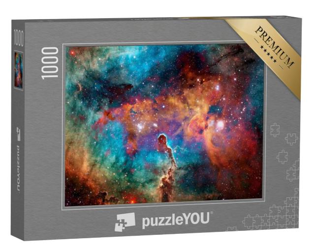 Puzzel 1000 stukjes „Het universum met zijn kleuren“