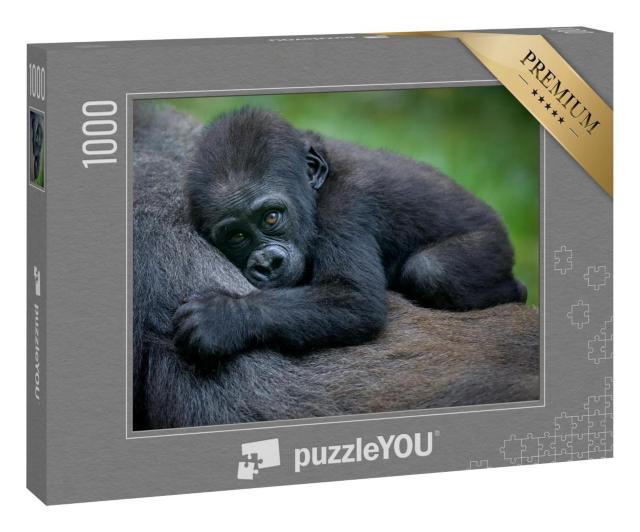 Puzzle 100 Teile „Ein Gorillababy“