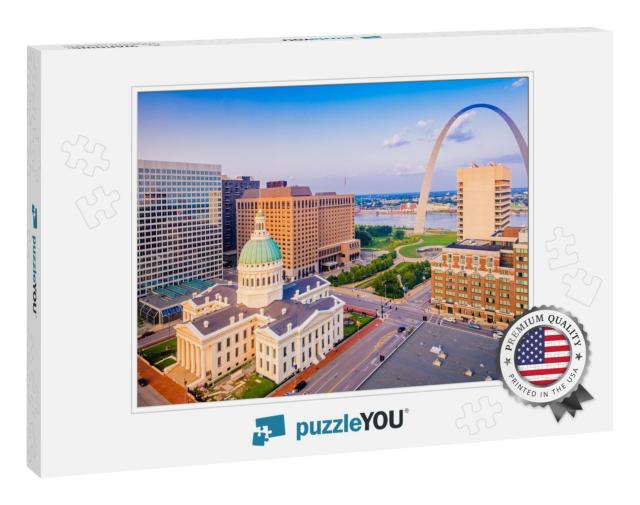 St. Louis, Missouri, USA Downtown Cityscape with the Arch... Jigsaw Puzzle