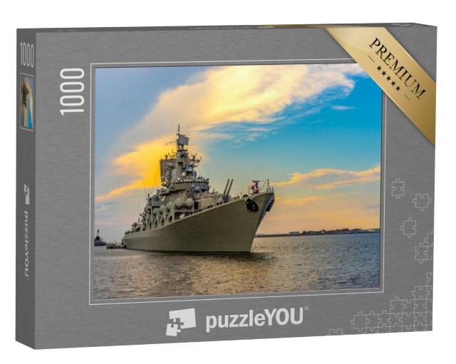 Puzzel 1000 stukjes „Militair schip“