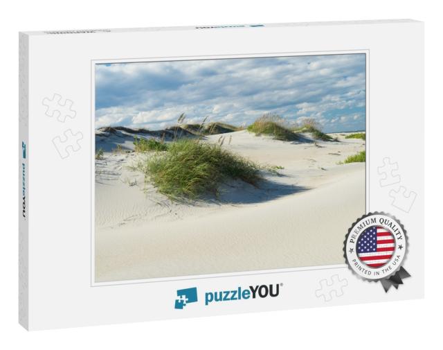 Outer Banks Sand Dunes & Grass Along the Coast of North C... Jigsaw Puzzle