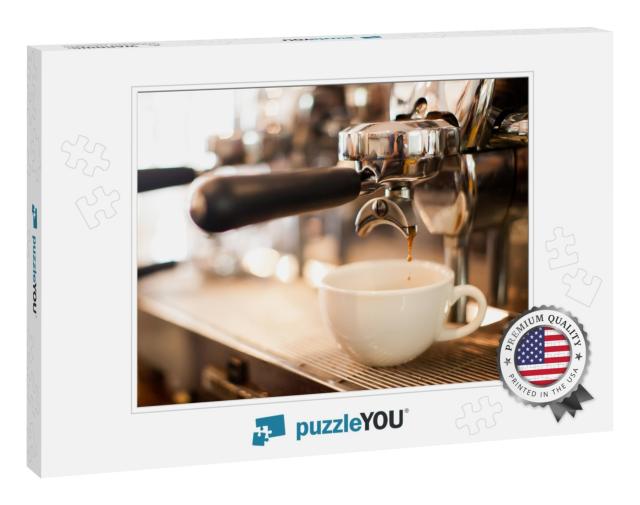 Coffee Extraction from Professional Coffee Machine with B... Jigsaw Puzzle