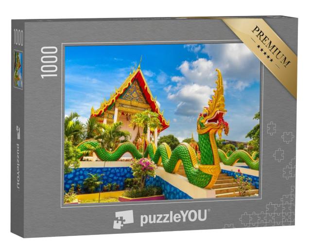 Puzzel 1000 stukjes „Drakenstandbeeld bij de Karon tempel in Phuket, Thailand“