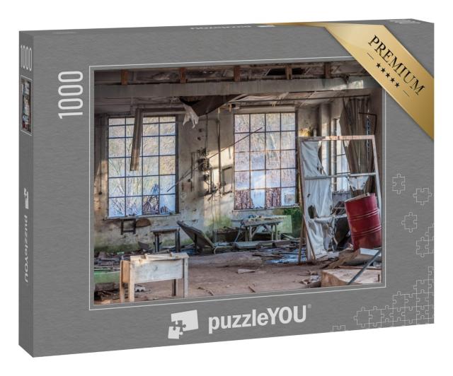 Puzzle 1000 Teile „Alte Fabrik-Werkstatt“