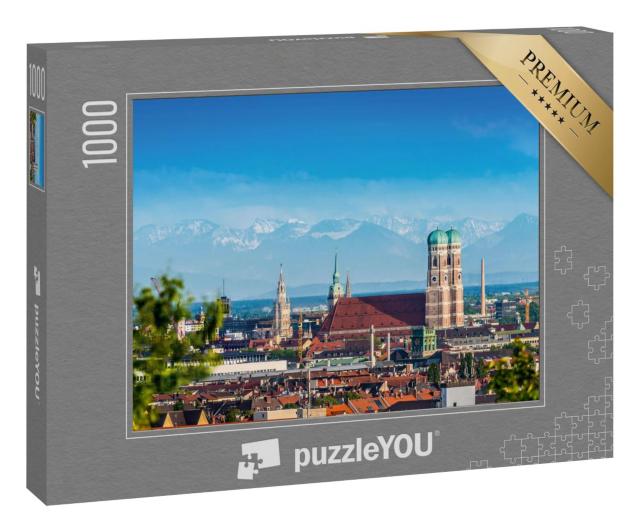 Puzzle 100 Teile „Münchner Alpen: Panorama“