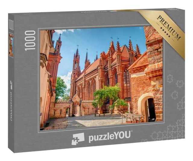 Puzzle 1000 Teile „St. Anna-Kirche, Altstadt von Vilnius, Litauen“
