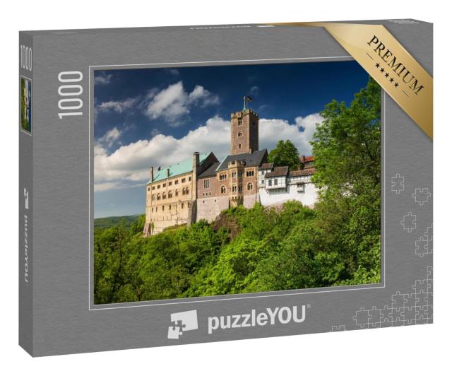 Puzzle 1000 Teile „Blick auf die berühmte Wartburg, ein Weltkulturerbe in Thüringen, Deutschland“