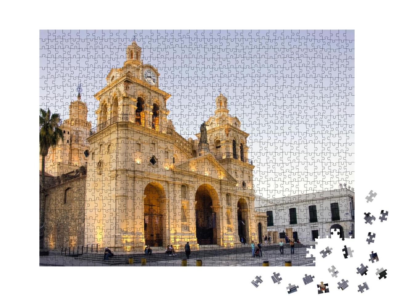 Puzzle 1000 Teile „Catedral y Cabildo de Cordoba, Argentinien“